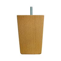 Tapse blanke houten meubelpoot 11,5 cm (M8) - thumbnail