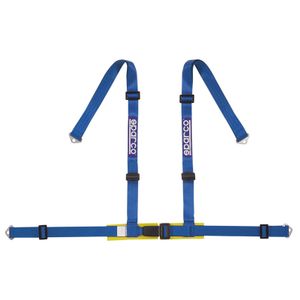 Sparco 4-Punts Sportgordel - Blauw - incl. Bekkenbeschermer & Schroefbevestiging (E-Keur) SP4604BV1AZ