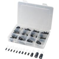 TRU COMPONENTS Elektrolytische condensator assortiment Radiaal bedraad 20 % 148 stuk(s) - thumbnail