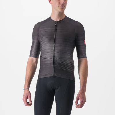Castelli Aero race 6.0 korte mouw fietsshirt licht zwart heren