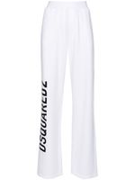 DSQUARED2 pantalon de jogging à coupe droite - Blanc - thumbnail