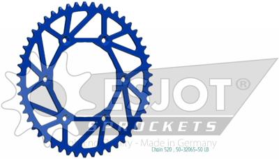 ESJOT Chain wheel 520 50z steel blue superlight