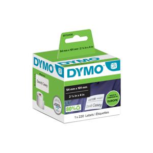 Etiket Dymo 99014 labelwriter 54x101mm adreslabel badge 220stuks