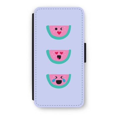 Smiley watermeloen: iPhone 7 Flip Hoesje