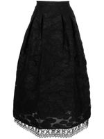 SHIATZY CHEN jupe mi-longue Exclusive en jacquard - Noir