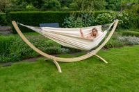 Hangmatset 2 Persoons Wood & Organic Natura - Brazilië - Wit / Ecru - 180 kg - Tropilex
