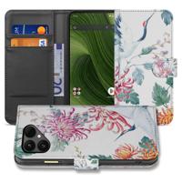Bird Flowers Design Fairphone 6 | Premium Bookcase Hoesje met Pasjes