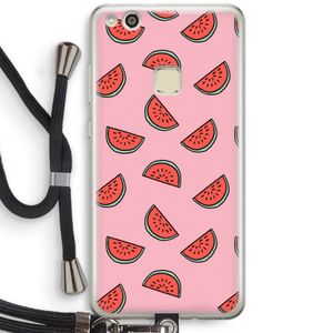Watermeloen: Huawei Ascend P10 Lite Transparant Hoesje met koord