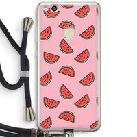 Watermeloen: Huawei Ascend P10 Lite Transparant Hoesje met koord