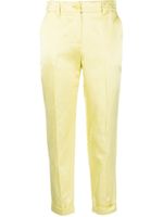 P.A.R.O.S.H. pantalon droit à coupe courte - Jaune