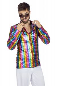 Disco Overhemd Regenboog