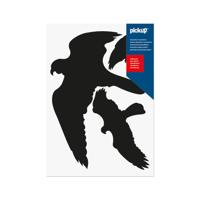 Vogels zwart sticker - Pickup