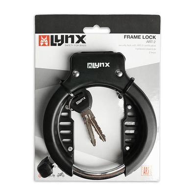 Lynx art2 frameslot - 10mm gehard staal - zwart