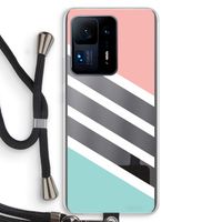 Strepen pastel: Xiaomi Mi Mix 4 Transparant Hoesje met koord