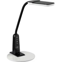 LED Bureaulamp - Aigi Diplo - 6W - Aanpasbare Kleur - Dimbaar - Rechthoek - Mat Zwart - Kunststof