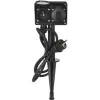 Tuin stopcontact steker - 2-voudig - stekker - tuinstopcontact - steker - tuin - contactdoos