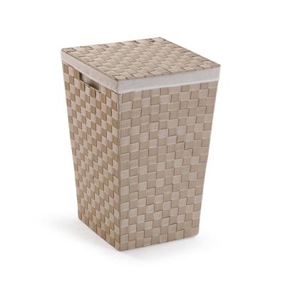 Wasmand Versa Beige Polyester Metaal Polypropyleen 33 x 52 x 33 cm