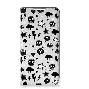 Mobiel BookCase Samsung Galaxy S22 Silver Punk