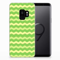 Samsung Galaxy S9 TPU bumper Waves Green