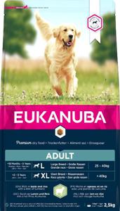 Eukanuba ADULT LARGE BREED DRY DOG FOOD 2,5 kg Volwassen Lam