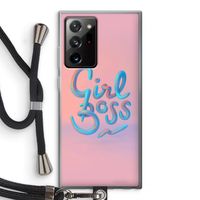 Girl boss: Samsung Galaxy Note 20 Ultra / Note 20 Ultra 5G Transparant Hoesje met koord
