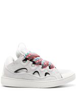 Lanvin Curb panelled suede sneakers - Gris