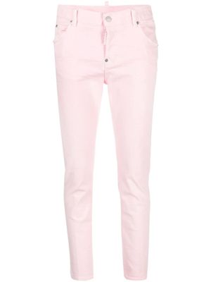DSQUARED2 jean fuselé à taille basse - Rose
