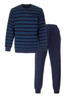 Paul Hopkins Badstof pyjama heren - Blue Stripe