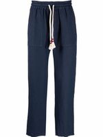 MC2 Saint Barth pantalon droit en lin - Noir