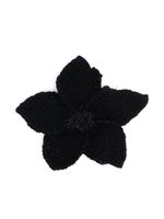 CHANEL Pre-Owned broche en soie à design camelia (années 1990) - Noir - thumbnail