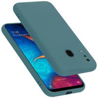 Cadorabo Hoesje geschikt voor Samsung Galaxy A20 / A30 / M10s Case in LIQUID GROEN - Beschermhoes TPU silicone Cover