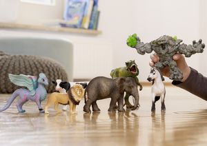 Schleich Bayala - Bloemendrakenmama en baby speelfiguur