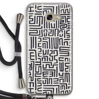 Moroccan Print: Samsung Galaxy A5 (2017) Transparant Hoesje met koord