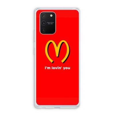 I'm lovin' you: Samsung Galaxy S10 Lite Transparant Hoesje