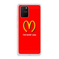 I'm lovin' you: Samsung Galaxy S10 Lite Transparant Hoesje
