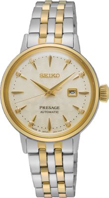 Seiko SRE010J1 Horloge Presage Automaat staal goud- en zilverkleurig 30,3 mm