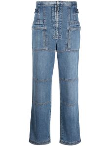 Stella McCartney jean droit à poches cargo - Bleu