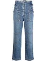 Stella McCartney jean droit à poches cargo - Bleu