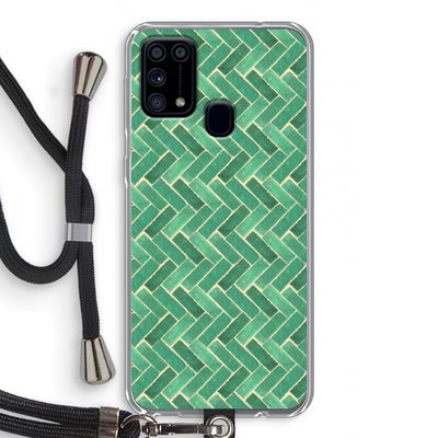 Moroccan tiles 2: Samsung Galaxy M31 Transparant Hoesje met koord