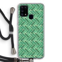 Moroccan tiles 2: Samsung Galaxy M31 Transparant Hoesje met koord