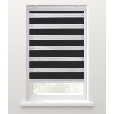 Leen Bakker - Fenstr Duo-rolgordijn - 180x190 Cm - Polyester - Zwart