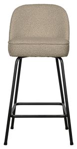 BePureHome Barstoel 'Vogue' Bouclé, kleur Beige (zithoogte 65cm)