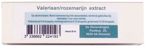 DIERENDROGIST VALERIAAN / PASSIFLORA 20 ML