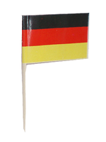 Duitsland vlaggetjes prikkers 100x stuks   - - thumbnail