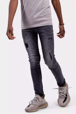 Raizzed Bangkok Crafted Jeans Kids Zwart - Maat 134 - Kleur: Zwart | Soccerfanshop