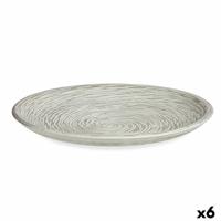 Decoratief bord Wit Spiraal Ø 29 cm (6 Stuks) - thumbnail