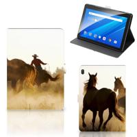 Lenovo Tab E10 Flip Case Design Cowboy