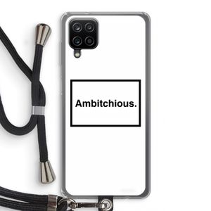 Ambitchious: Samsung Galaxy A12 Transparant Hoesje met koord