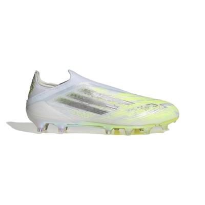 adidas F50 Sparkfusion Elite Veterloze Gras / Kunstgras Voetbalschoenen (MG) Dames Wit Grijs Neongeel