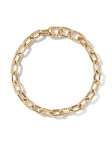 David Yurman bracelet chaîne DY Madison en or 18ct